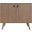 Manhattan Comfort Amber Accent Cabinet With Faux Leather Handles In Nature