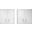 Manhattan Comfort Fortress 30 Inch Floating Textured Metal Garage Cabinet With Adjustable Shelves In White - Set Of 2