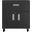 Manhattan Comfort Fortress Textured Metal 31.5 Inch Garage Mobile Cabinet With 1 Full Extension Drawer And 2 Adjustable Shelves In Charcoal Grey