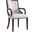 Manhattan Comfort Grand Faux Leather Dining Armchair In Light Grey