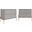 Manhattan Comfort Jasper Full Extension Drawer Nightstand In Grey Set Of 2