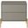 Manhattan Comfort Jasper Nightstand With Steel Gold Legs In Grey Gloss