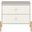 Manhattan Comfort Jasper Nightstand With Steel Gold Legs In Off White Matte