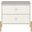 Manhattan Comfort Jasper Nightstand With Steel Gold Legs In White Gloss