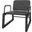 Manhattan Comfort Whythe Pu Leather Low Accent Chair In Black AC-4PZ-207