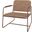 Manhattan Comfort Whythe Pu Leather Low Accent Chair In Corten AC-5PZ-217