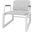 Manhattan Comfort Whythe Pu Leather Low Accent Chair In White AC-4PZ-208