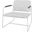Manhattan Comfort Whythe Pu Leather Low Accent Chair In White AC-5PZ-208