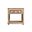 Manny 1-Drawer Solid Wood Nightstand In Natural
