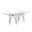 Manuel 78 x 42 Inch Glass Dining Table In Silver
