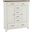 Maple Road 8 Drawer Sweater Chest In Soft White and Natural