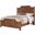 Maple Road Queen Scalloped Bed In Antique Amish