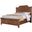 Maple Road Queen Scalloped Storage Bed In Antique Amish