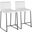 Mara Counter Stool Set of 2 In White/Black