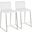 Mara Counter Stool Set of 2 In White/Chrome