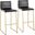 Mara Barstool Set of 2 In Black/Gold