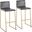 Mara Barstool Set of 2 In Dark Gray/Gold