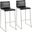 Mara Barstool Set of 2 In Black/Chrome