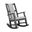 Mara Modern Cushion Rocker In Black
