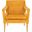 Mara Tufted Accent Chair in Gold