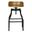 Marais Adjustable Barstool In Harvest Oak and Black
