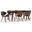 Marana/Draper 7-Piece Dining Set In Black