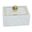 Marble In 7 x 5 Rectangular Box - Knob In White