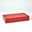 Marbled Leather D Ring Large Box In Deep Red