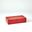 Marbled Leather D Ring Medium Box In Deep Red