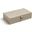 Marbled Leather D Ring Medium Box In Light Grey