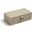 Marbled Leather D Ring Small Box In Light Grey