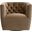 Marcel Swivel Club Chair In Caramel and Black