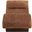Marcella Fabric Upholstered Chaise Lounge In Cognac and Brown