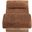 Marcella Fabric Upholstered Chaise Lounge In Cognac and Natural