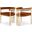 Marcello Velvet Dining Chair Set of 2 In Cognac