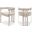 Marcello Dining Chair Set of 2 In Beige Velvet