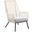 Marco Indoor Outdoor Steel Lounge Chair with Natural Springs Rope and Gray Cushion