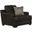 Marco Italian Top Grain Leather Match Chair In Chocolate