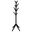 Margaret Solid Wood Coat Rack Clothing Hanger In Black