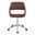 Margarite Task Chair In Brown and Chrome