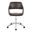 Margarite Task Chair In Chrome and Espresso