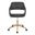 Margarite Task Chair In Grey and Gold