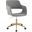 Margarite Task Chair In Grey and Gold