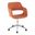 Margarite Task Chair In Orange and Chrome