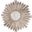 Margeaux Champagne Silver Leaf Handcarved Starburst Mirror