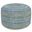 Margo Braided Jute Round Pouf In Green