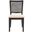 Margo Dining Chair Set of 2 in Black and Beige