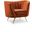 Margo Velvet Chair In Cognac