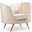 Margo Velvet Chair In Cream