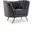Margo Velvet Chair In Grey